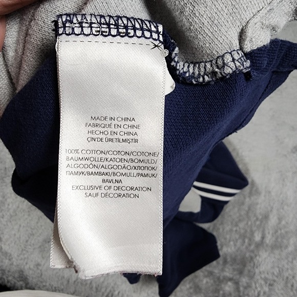 Polo Ralph Lauren Polo Shirt‎ Youth Large 14-16 Navy Gray Big Pony Athletics - Picture 7 of 13